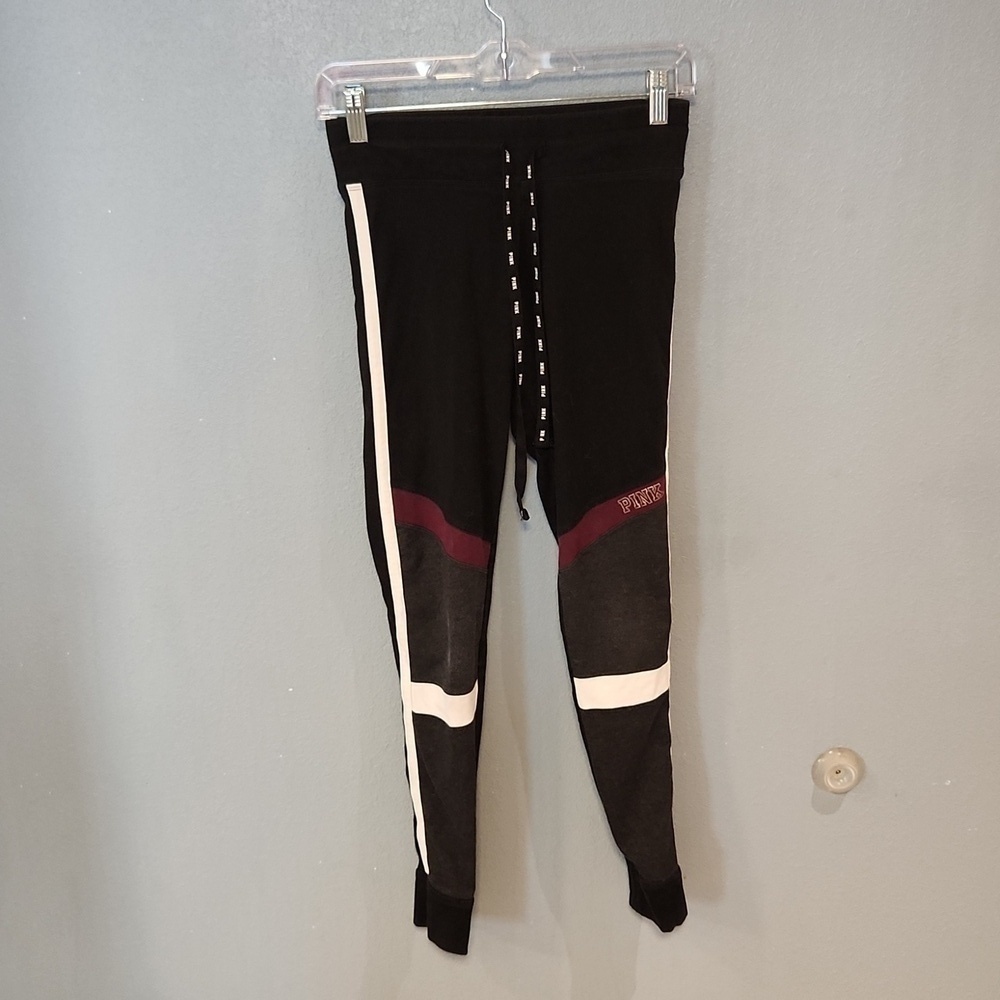 Victoria's Secret Pink sequin colorblock Yoga activewear tie waist …